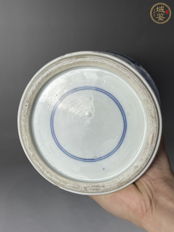 古玩陶瓷清康熙 青花花鳥紋鳳尾尊真品鑒賞圖