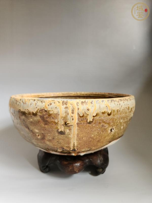 古玩陶瓷壽州窯黃釉缽真品鑒賞圖