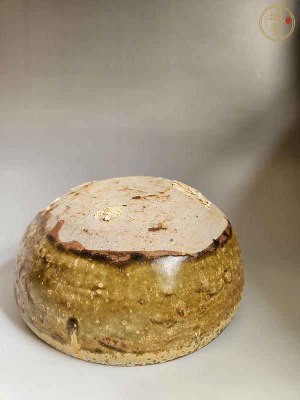 古玩陶瓷壽州窯黃釉缽真品鑒賞圖