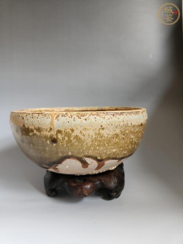 古玩陶瓷壽州窯黃釉缽真品鑒賞圖