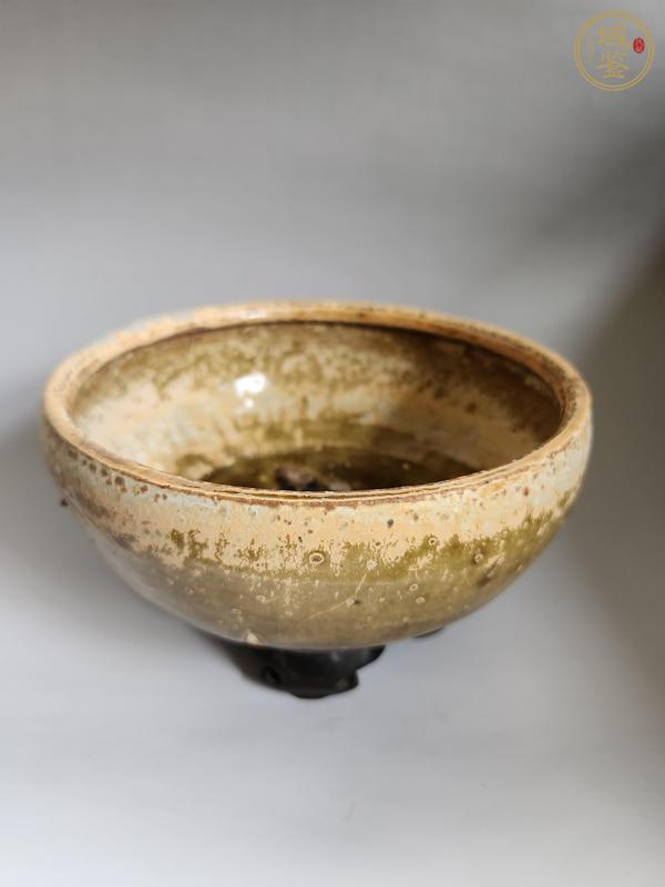 古玩陶瓷壽州窯黃釉缽真品鑒賞圖