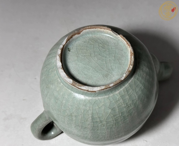 古玩陶瓷宋代·青釉瓜棱水注 真品鑒賞圖