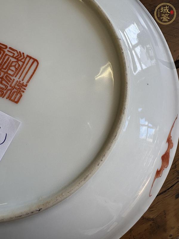 古玩陶瓷粉彩無雙譜人物盤真品鑒賞圖