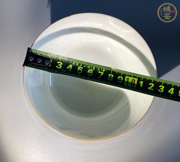 古玩陶瓷釉下彩花鳥紋茶碗真品鑒賞圖