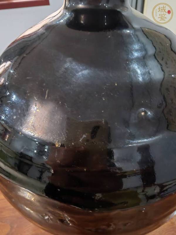 古玩陶瓷山西臨汾窯黑釉瓶真品鑒賞圖