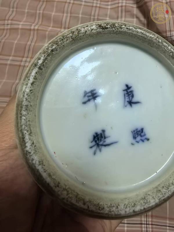 古玩陶瓷龍紋青花花觚真品鑒賞圖
