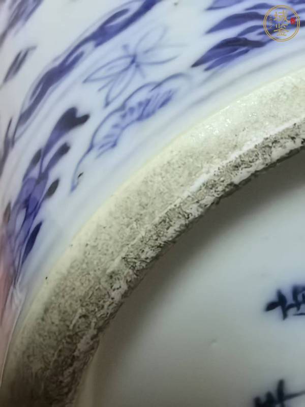 古玩陶瓷龍紋青花花觚真品鑒賞圖