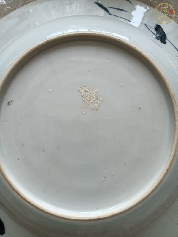 古玩陶瓷青花花卉紋盤真品鑒賞圖