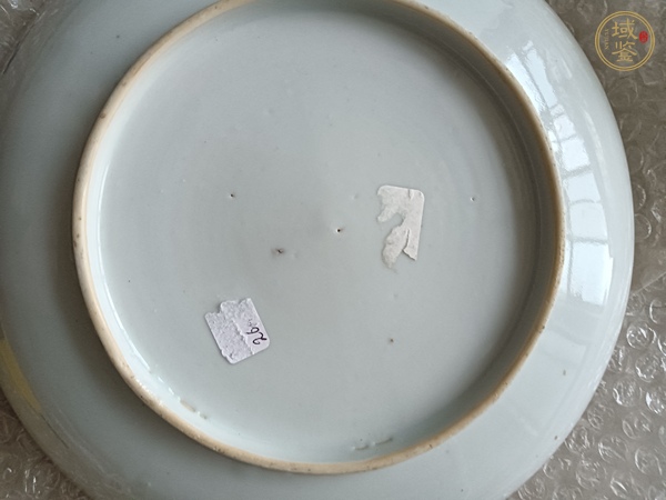 古玩陶瓷青花花卉紋盤真品鑒賞圖