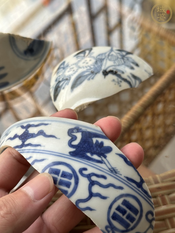 古玩陶瓷瓷片一組真品鑒賞圖