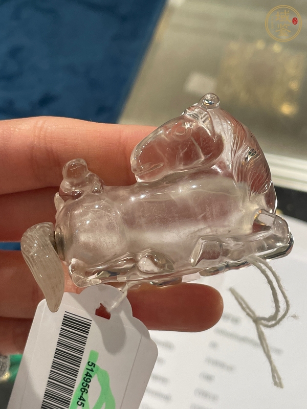 古玩玉器清代水晶鼻煙壺真品鑒賞圖