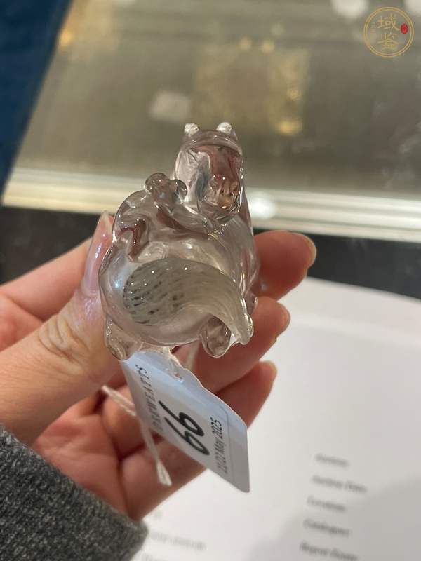 古玩玉器清代水晶鼻煙壺真品鑒賞圖
