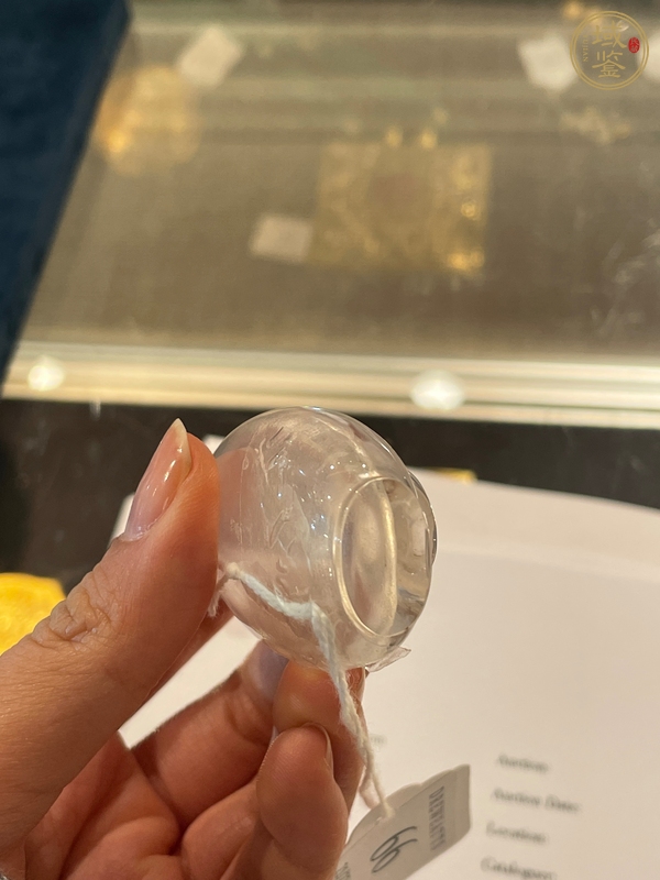 古玩玉器清代水晶鼻煙壺真品鑒賞圖