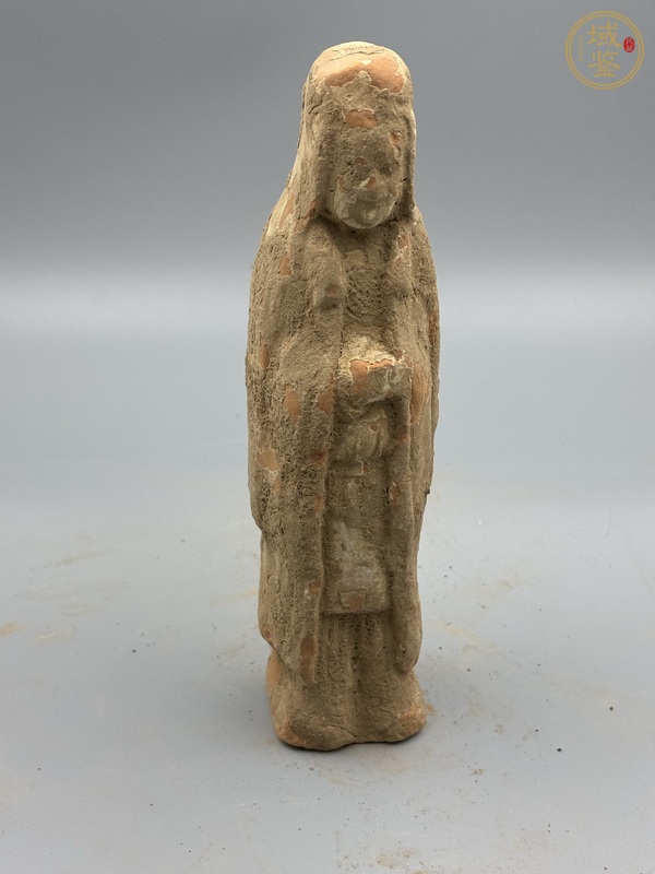 古玩陶瓷唐·裘衣俑真品鑒賞圖