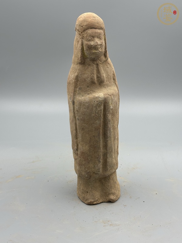 古玩陶瓷兩晉·官吏俑真品鑒賞圖