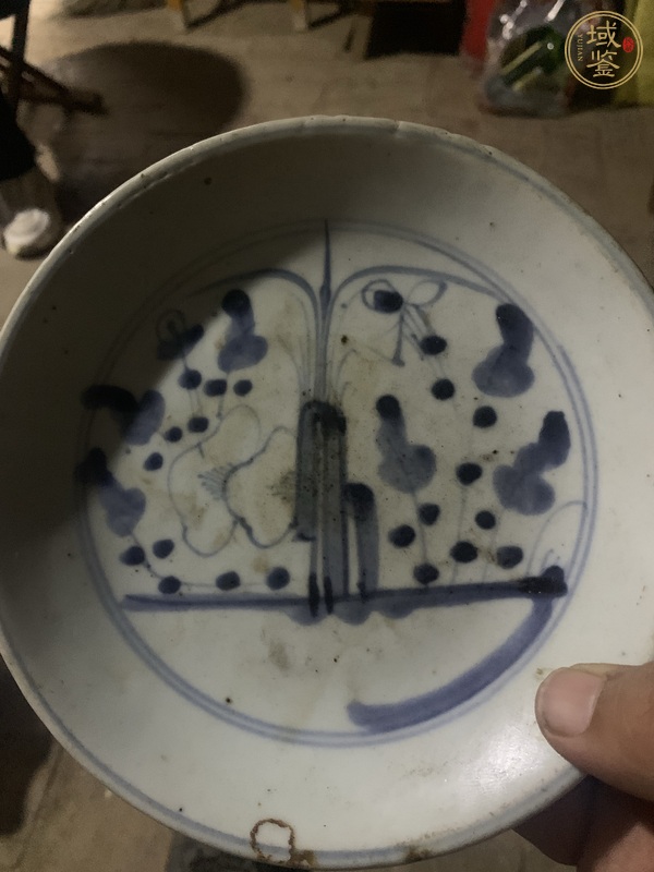 古玩青花盤真品鑒賞圖