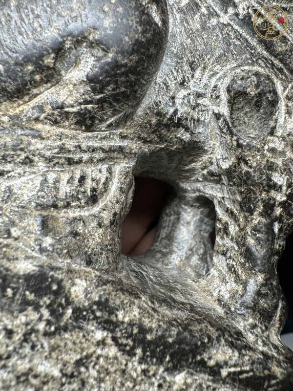 古玩雜項青石獅真品鑒賞圖
