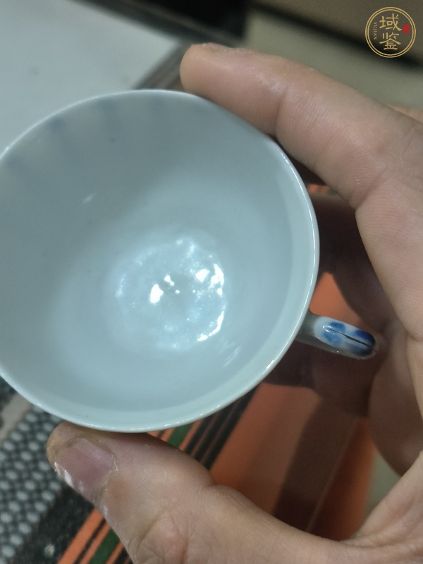古玩陶瓷青花詩文碗真品鑒賞圖