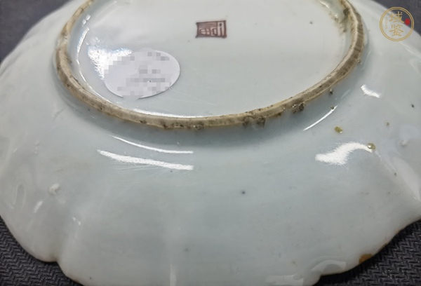 古玩陶瓷明天啟 青花五彩山水紋花口盤真品鑒賞圖