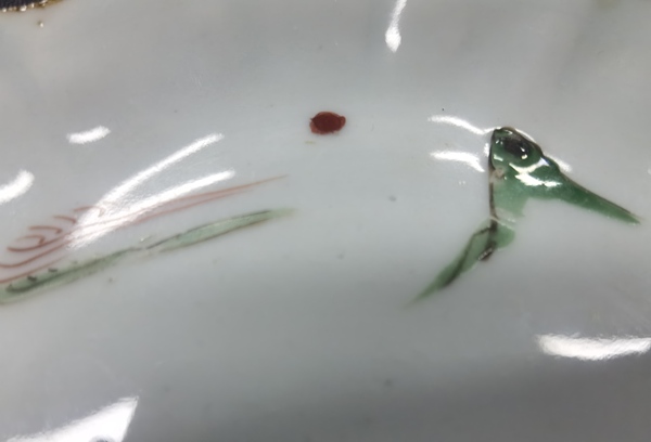 古玩陶瓷明晚期 青花五彩山水紋花口盤拍賣，當(dāng)前價(jià)格5000元
