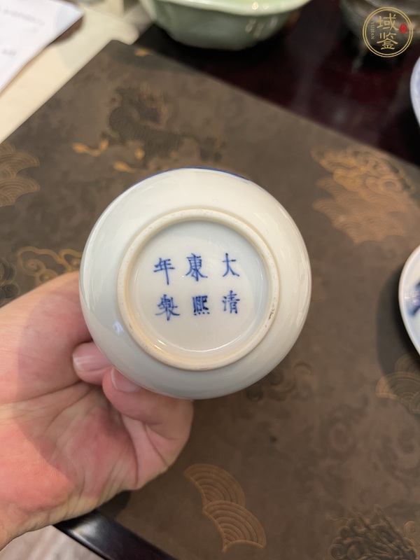 古玩陶瓷青花釉里紅盤口瓶真品鑒賞圖