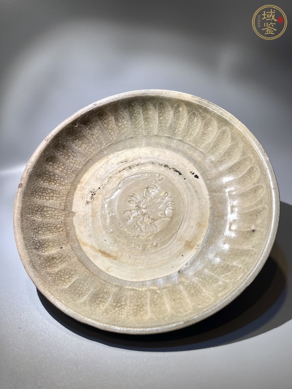 古玩青白釉印刻花盤真品鑒賞圖