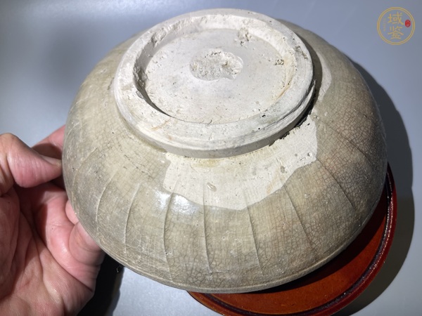 古玩陶瓷青白釉印刻花盤真品鑒賞圖