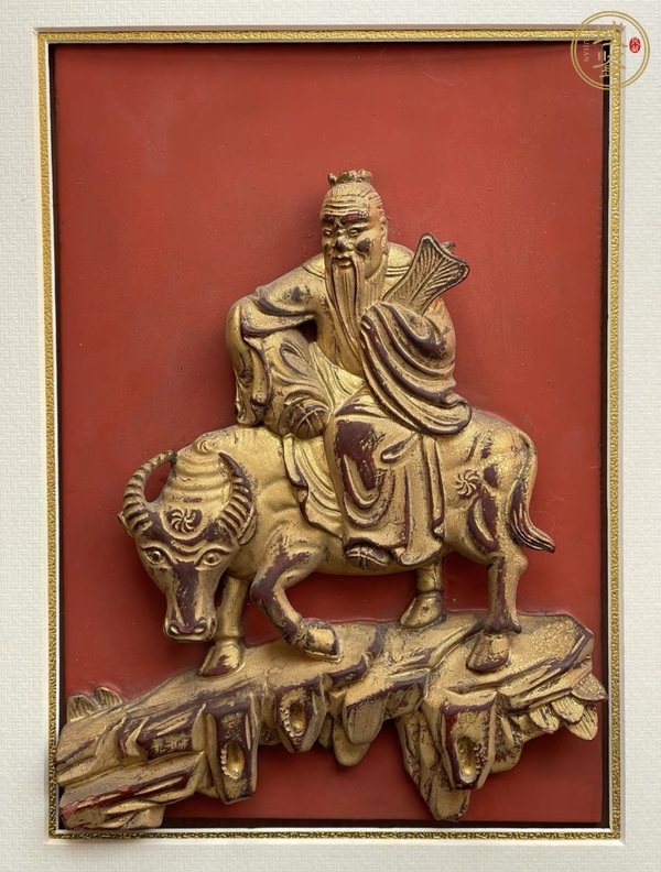 古玩雜項人物花板真品鑒賞圖