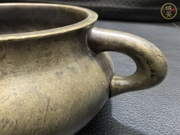 古玩銅器蚰龍耳爐真品鑒賞圖
