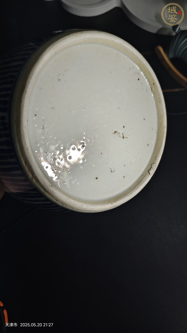 古玩陶瓷青花纏枝花卉紋罐真品鑒賞圖