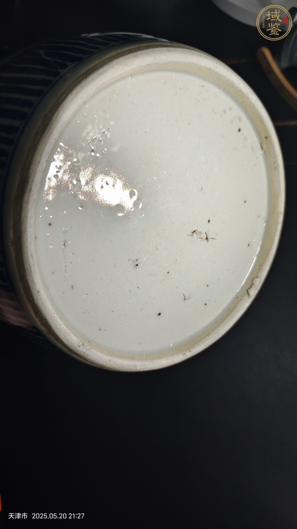 古玩陶瓷青花纏枝花卉紋罐真品鑒賞圖