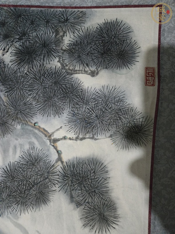 古玩啟中款小寫意老虎真品鑒賞圖