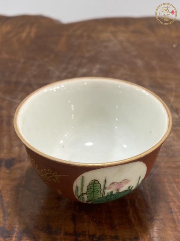 古玩陶瓷民國(guó)粉彩什錦杯真品鑒賞圖