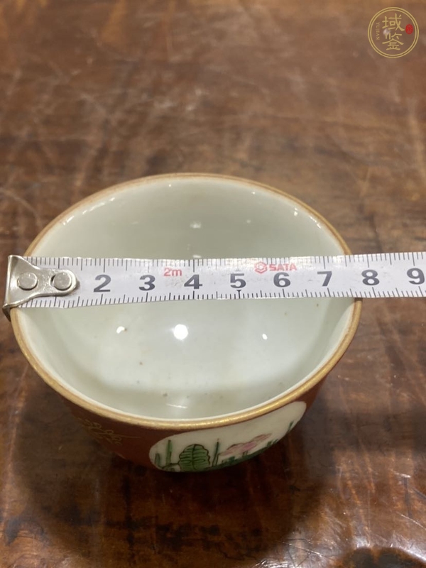 古玩陶瓷民國(guó)粉彩什錦杯真品鑒賞圖