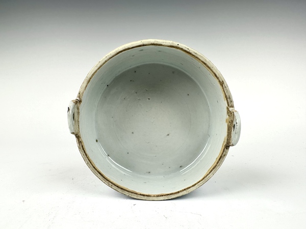 古玩陶瓷清中期·青花松竹梅蓋盒拍賣，當(dāng)前價(jià)格1001元