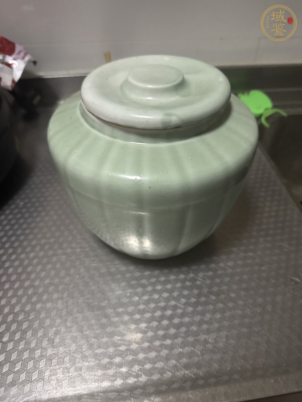 古玩綠釉蓋罐真品鑒賞圖