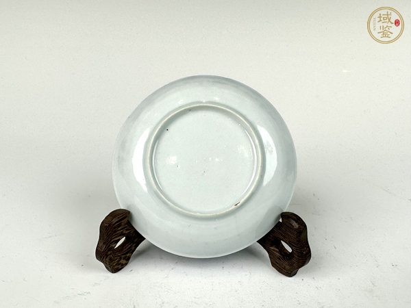 古玩陶瓷清康熙·青花淡描團花杯碟真品鑒賞圖