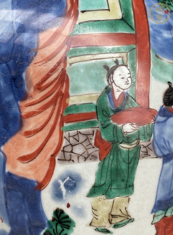 古玩陶瓷五彩八仙紋將軍罐真品鑒賞圖
