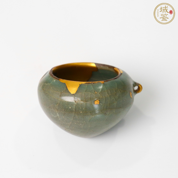 古玩陶瓷龍泉鳥食罐真品鑒賞圖