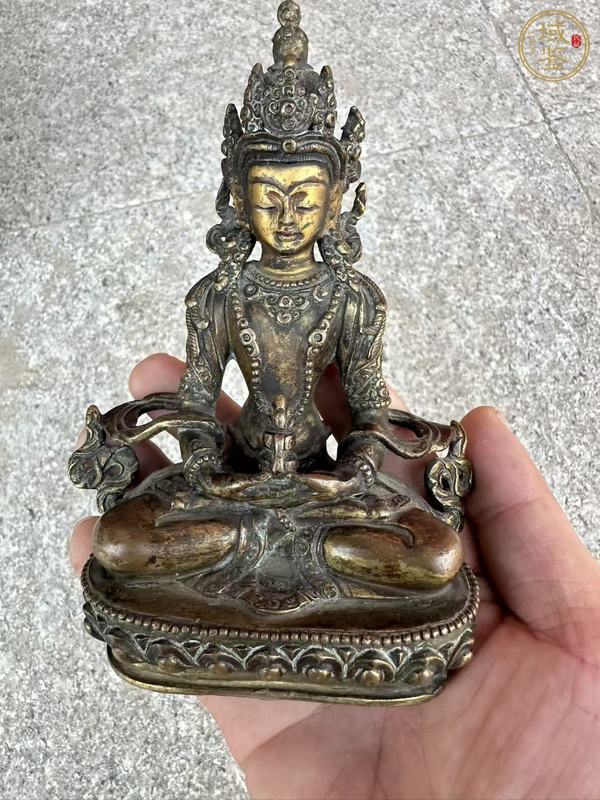 古玩銅器銅無量壽真品鑒賞圖