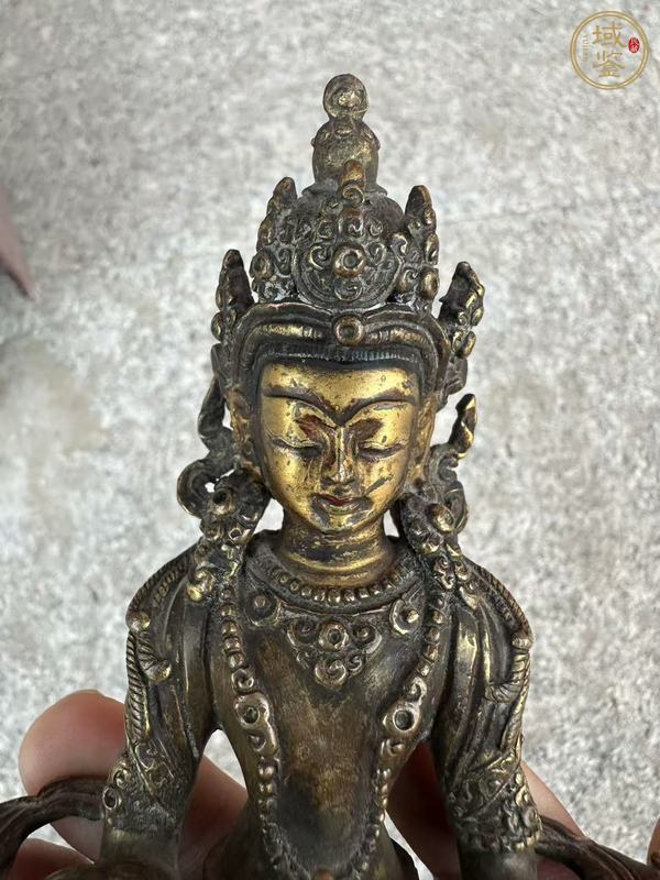 古玩銅器銅無量壽真品鑒賞圖
