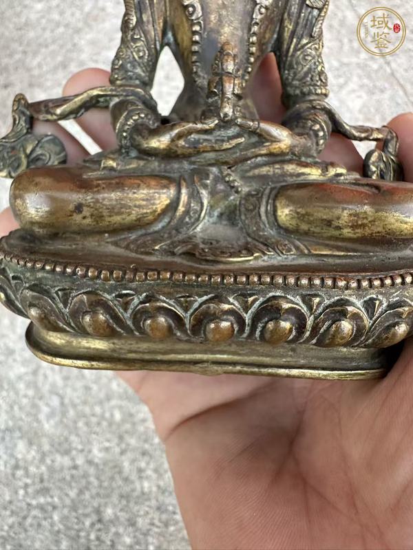 古玩銅器銅無量壽真品鑒賞圖