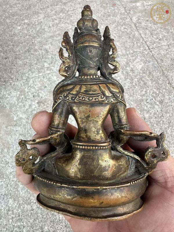 古玩銅器銅無量壽真品鑒賞圖