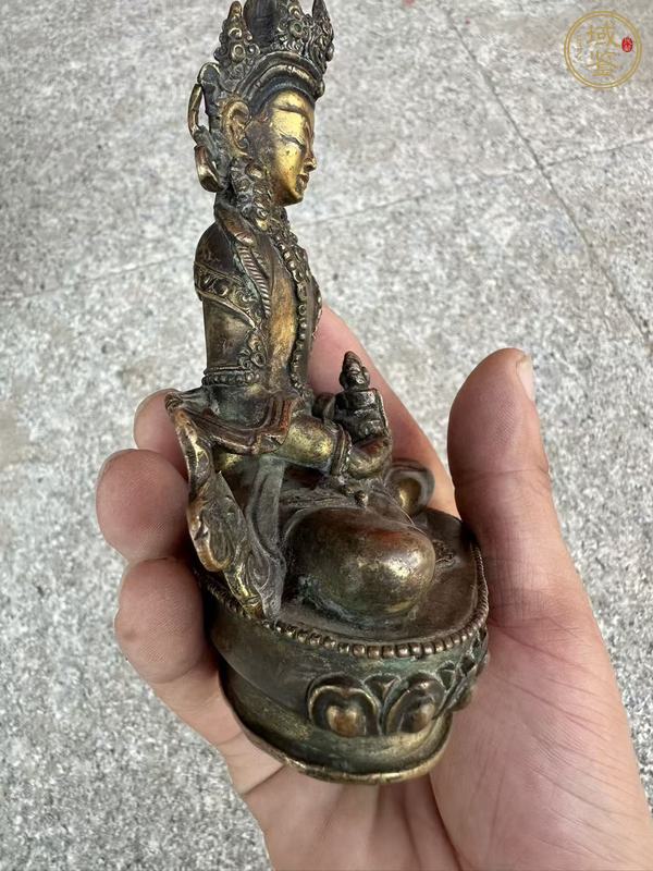 古玩銅器銅無量壽真品鑒賞圖