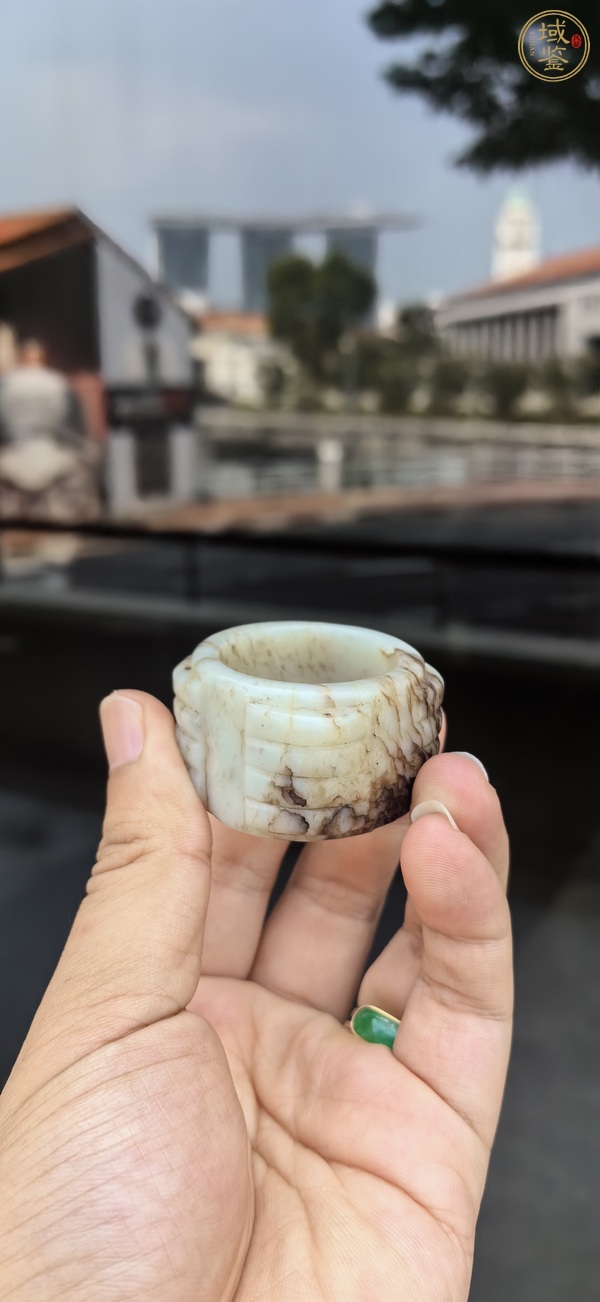 古玩仿古玉琮真品鑒賞圖