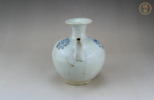 古玩陶瓷青花花卉紋單手執(zhí)壺真品鑒賞圖