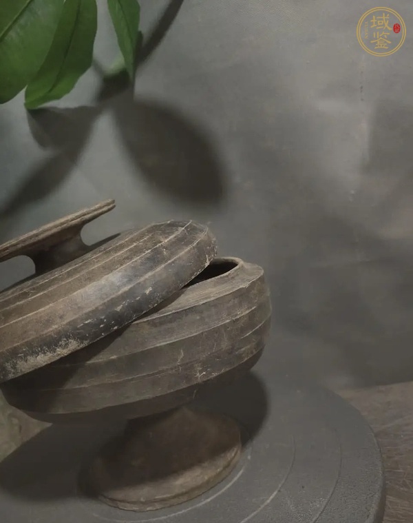古玩陶瓷漢代灰陶豆真品鑒賞圖
