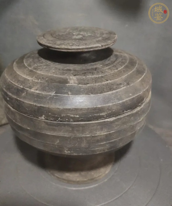 古玩陶瓷漢代灰陶豆真品鑒賞圖