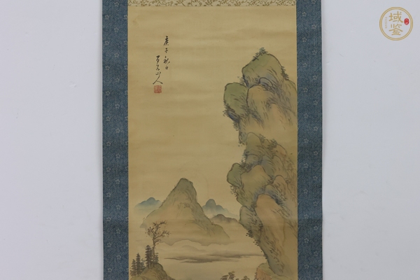 古玩字畫秋景山水真品鑒賞圖