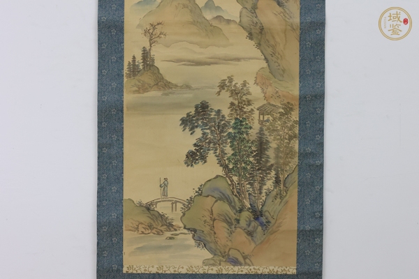 古玩字畫秋景山水真品鑒賞圖